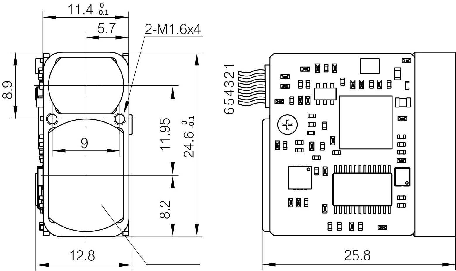 2000m Micro Laser Rangefinder Module Lrf 2000m Micro Laser Rangefinder Module Lrf
